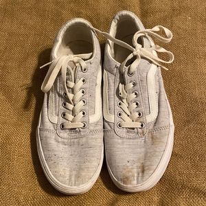Vans speckled gray size 8.5 womens